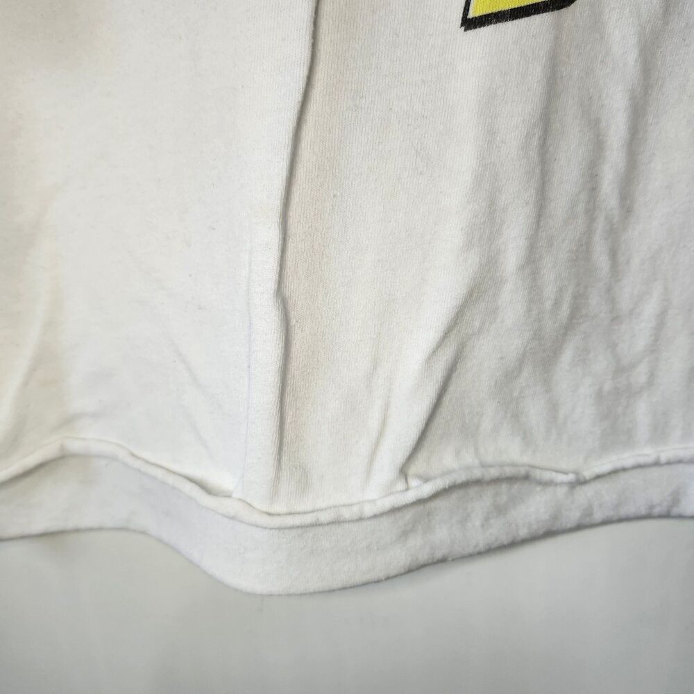 VTG California 96 Custom Motors Tee White Cropped 90's Y2K Large - Picture 4 of 8